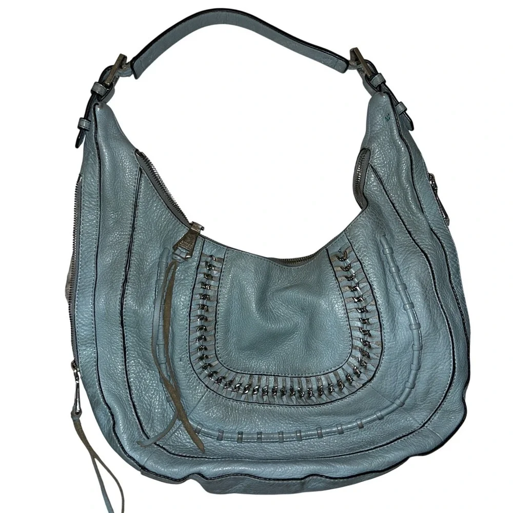 Aimee Kestenberg Bag Bali Hobo Western Teal Shoulder Casual Travel Double Entry